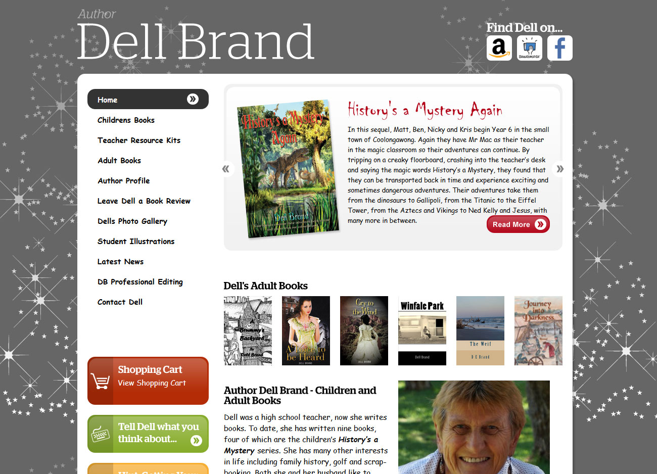 Author Dell Brand - Website Screenshot