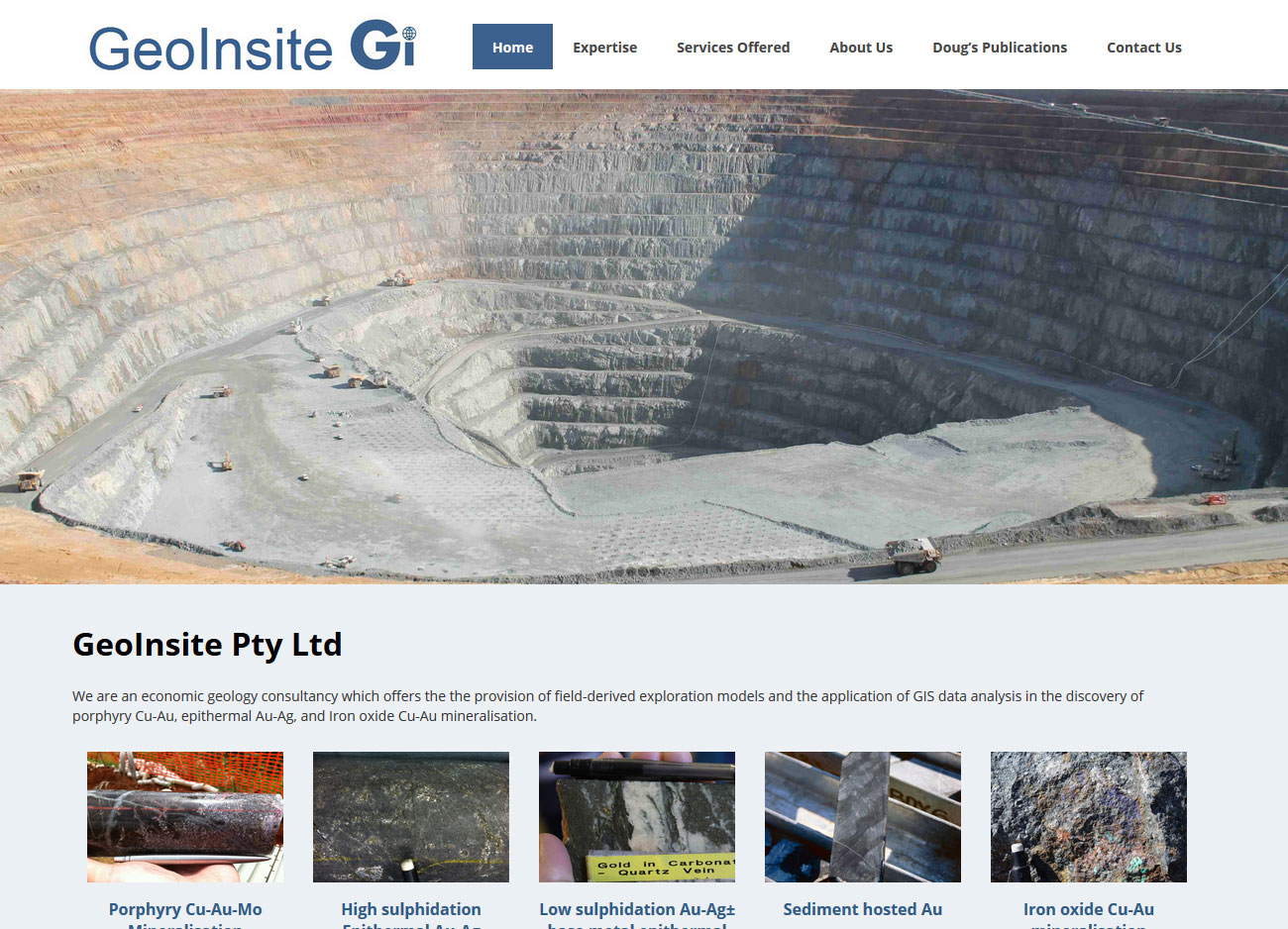 GeoInsite - Website Screenshot