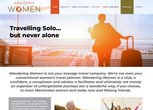 Wandering Women - Website Screenshot